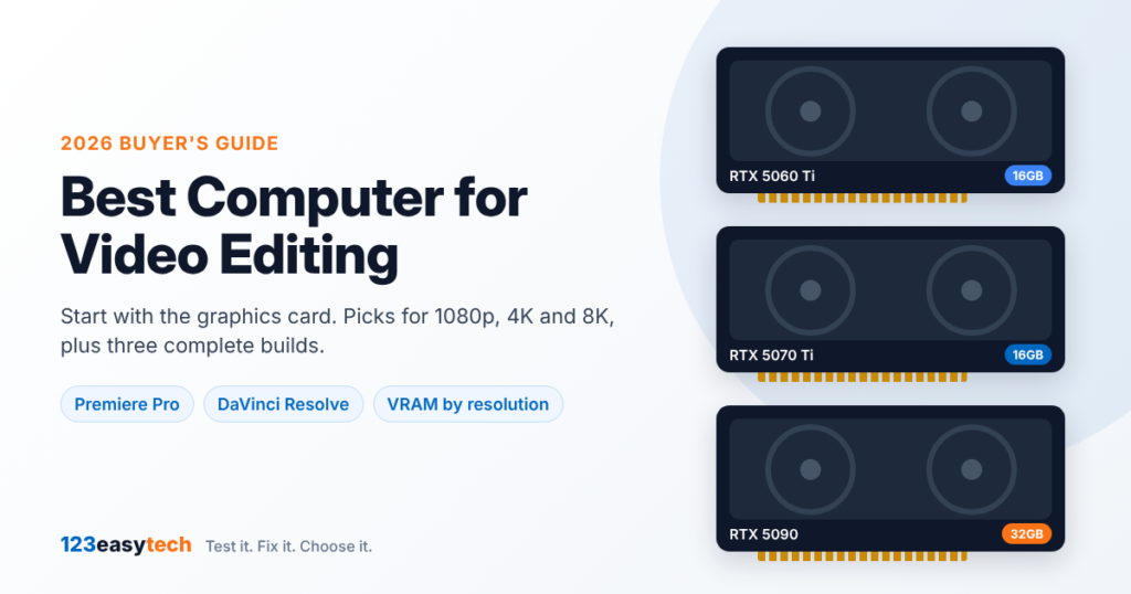 Best computer for video editing in 2026: graphics card picks by budget